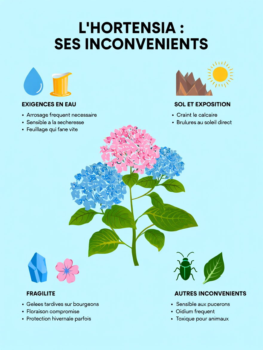 Inconvénients de l’hortensia