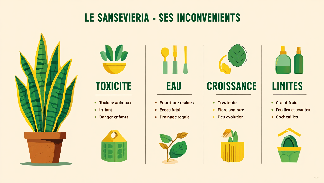 Inconvénients du Sansevieria